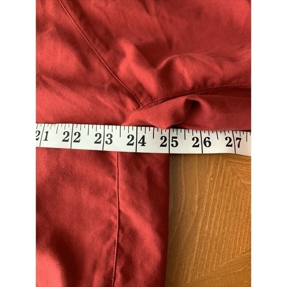 Adidas Vtg Climaproof Wind Pullover Convertible Sleeve Y2K Maroon Red L - Picture 7 of 8